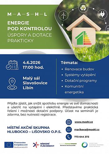 Libín - Energie pod kontrolou: Úspory a dotace prakticky