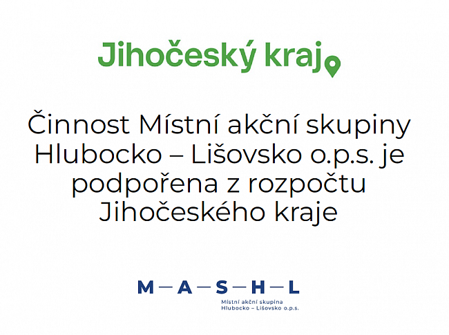 Podpora Jihočeského kraje