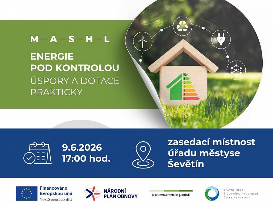Ševětín - Energie pod kontrolou: Úspory a dotace prakticky