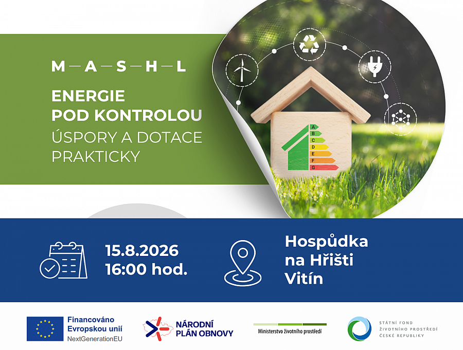 Energie pod kontrolou, úspory a dotace Prakticky - Vitín