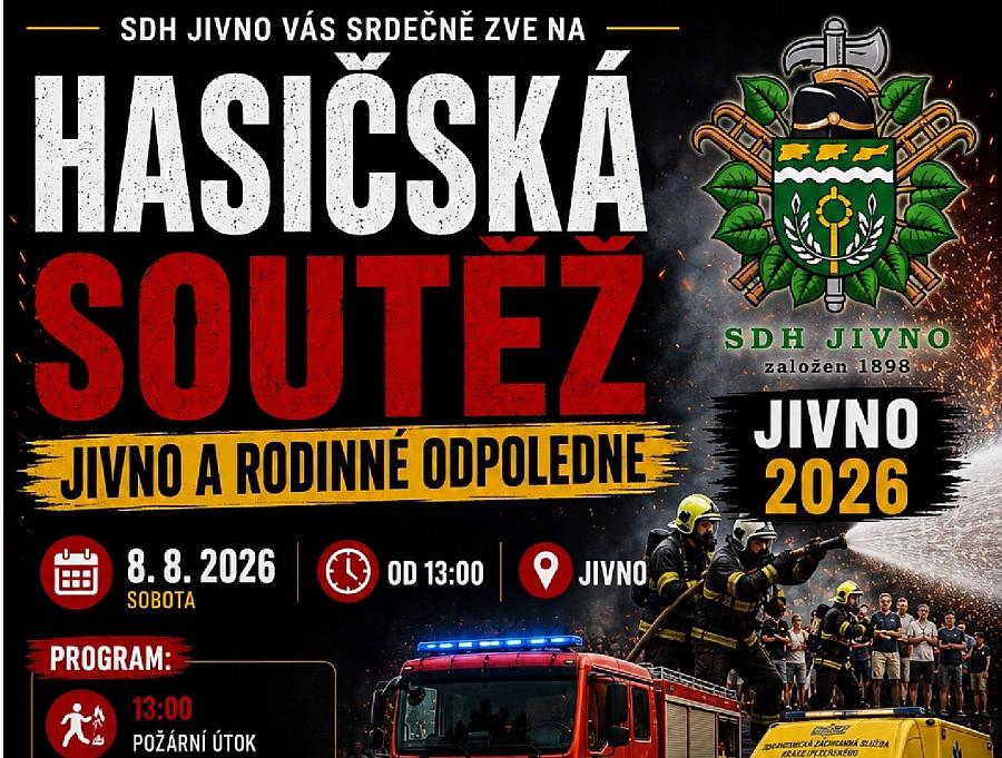 Hasičská soutěž a rodinné odpoledne v Jivně
