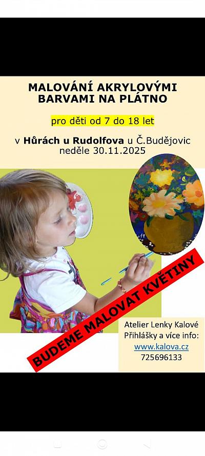 Malování akrylovými barvami na plátno