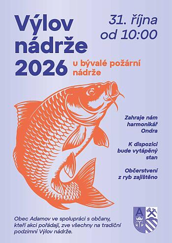Podzimní výlov nádrže v Adamově