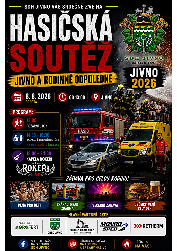 Hasičská soutěž a rodinné odpoledne v Jivně
