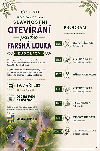 Slavnostní otevření parku Farská louka